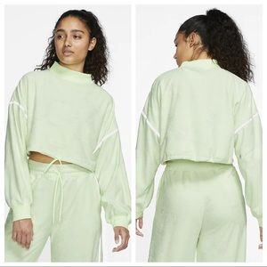 Nike City Ready Cropped Fleece Training Crew M